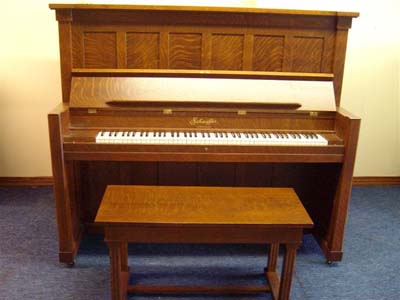 Schaffer Mission Style Upright Piano